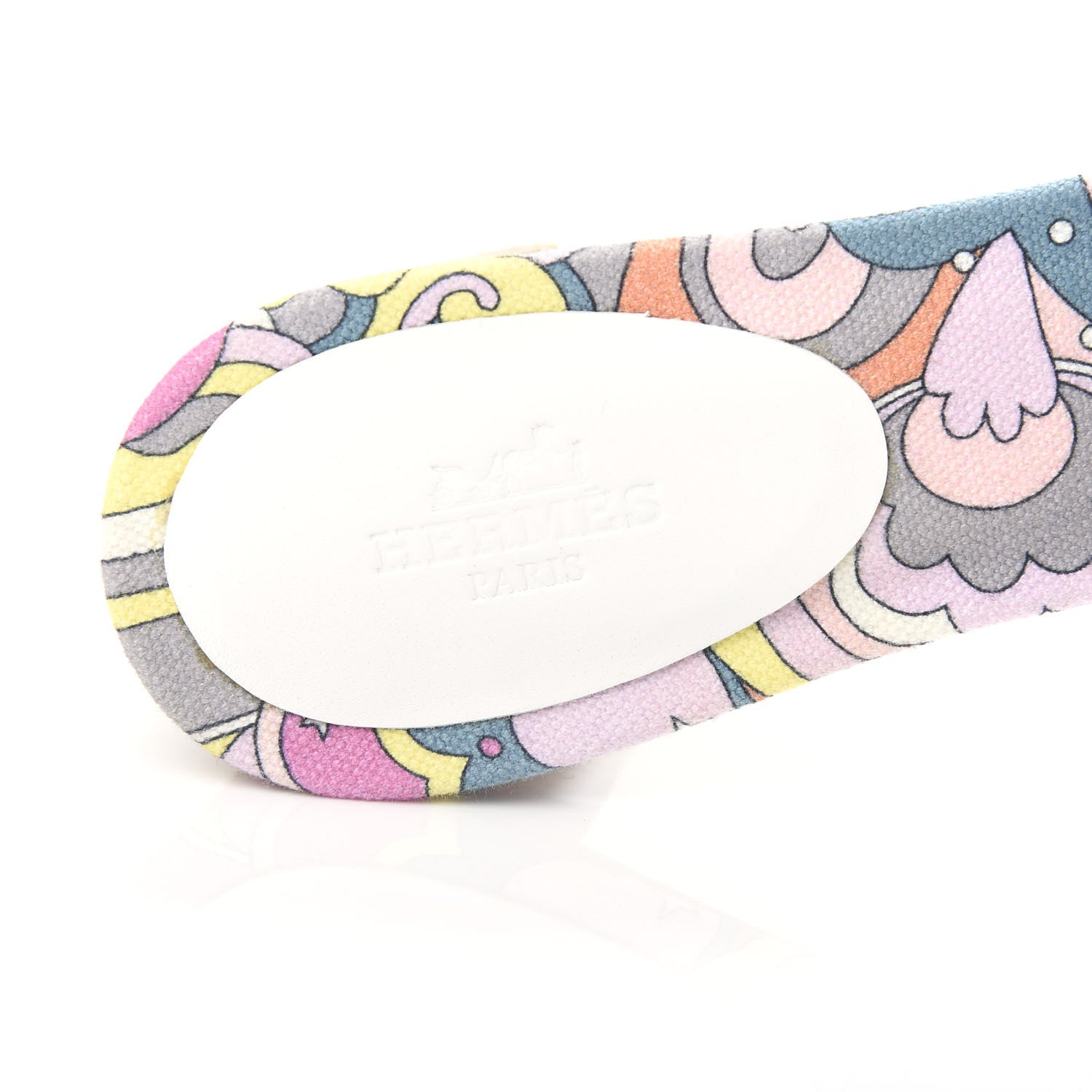 Hermes Box Calfskin Bois De Rose Oasis Sandals 37.5 White 8 of 11