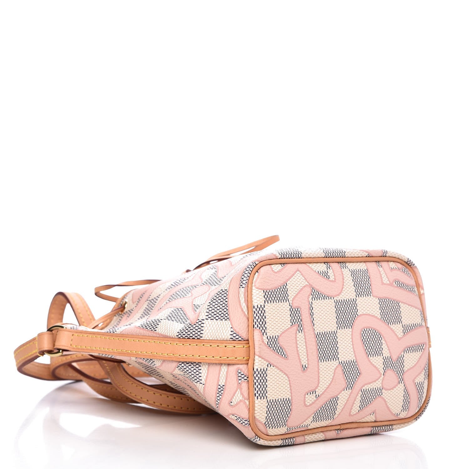 Louis Vuitton Damier Azur Tahitienne Nano Noe Rose Ballerine 4 of 7