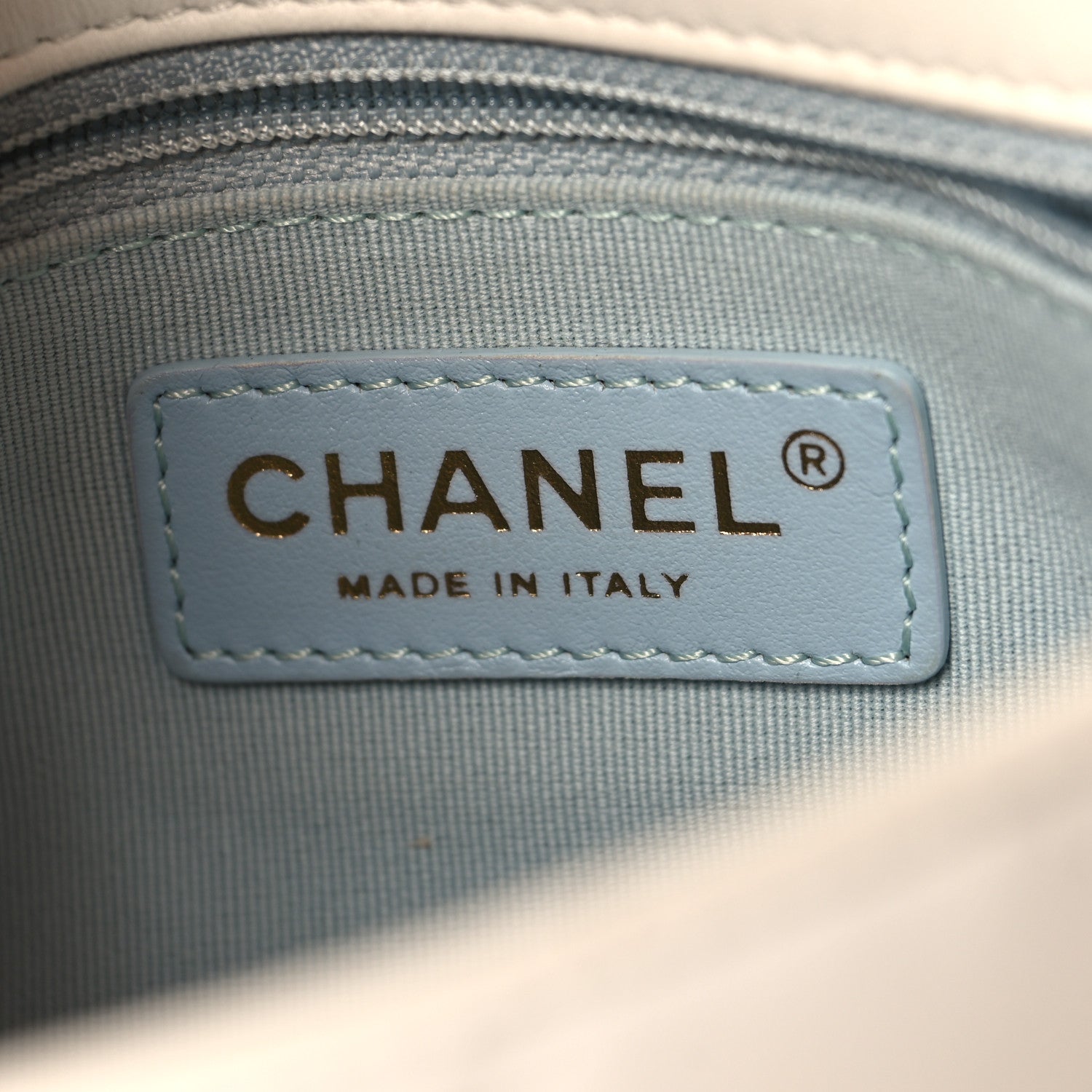Chanel Shiny Lambskin Quilted Pearl Twist Mini Square Flap White 6 of 11