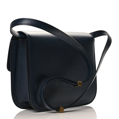 Celine Box Calfskin Medium Classic Box Flap Bag Navy 2 of 9