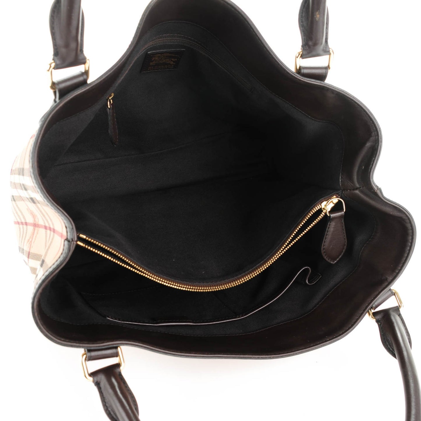 Haymarket Check Medium Tote Chocolate