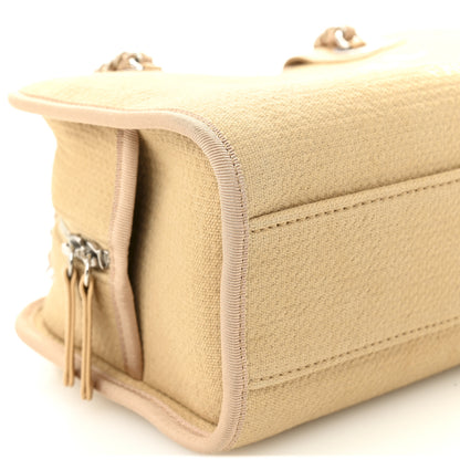 Chanel Canvas Deauville Small Bowling Bag Beige 9 of 10