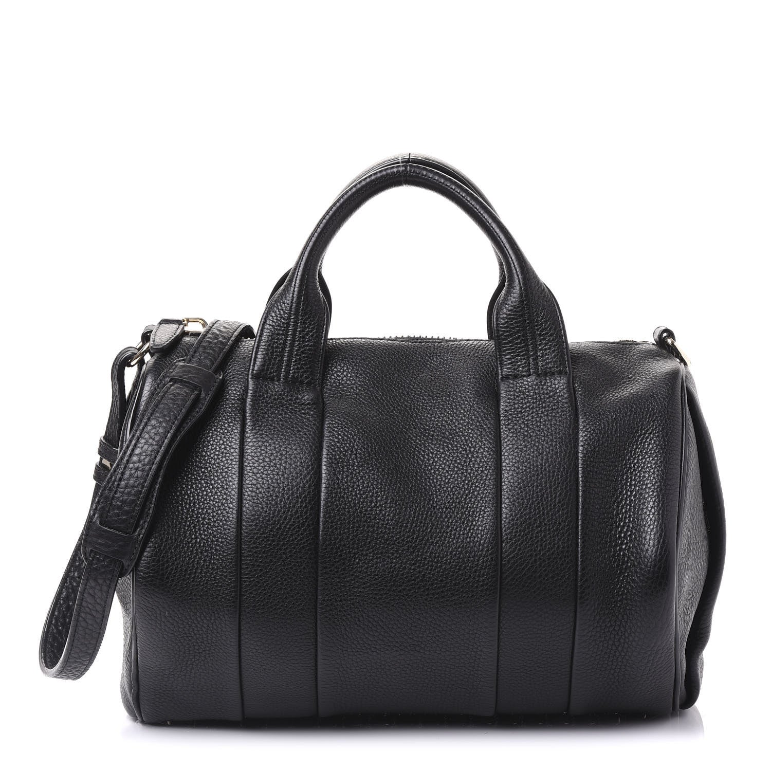 Alexander Wang Pebbled Lambskin Rocco Black Pale Gold Hardware 1 of 8