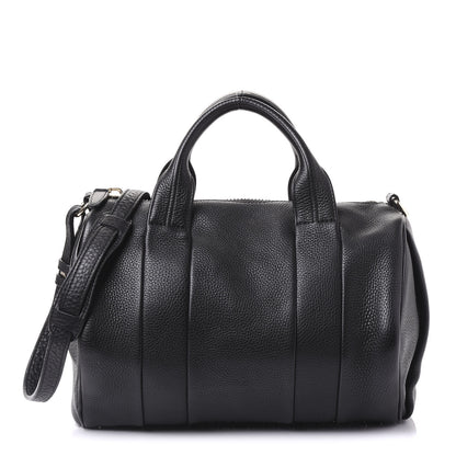 Alexander Wang Pebbled Lambskin Rocco Black Pale Gold Hardware 1 of 8