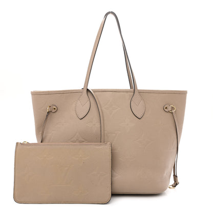 Louis Vuitton Empreinte Monogram Giant Neverfull MM Tourterelle 1 of 13