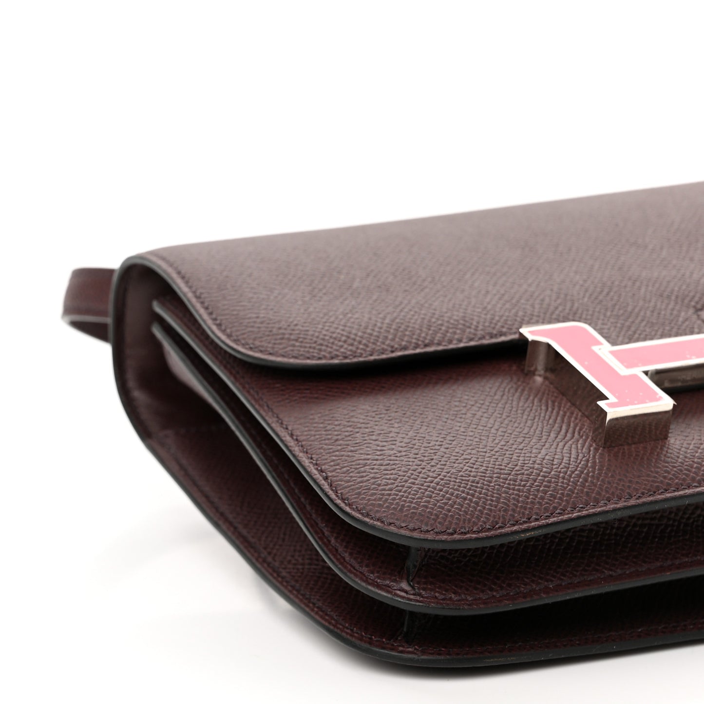 Epsom Enamel Constance 18 Rouge Sellier Framboise