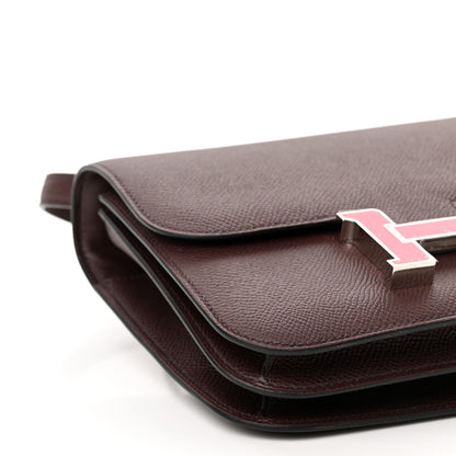 Hermes Epsom Enamel Constance 18 Rouge Sellier Framboise 9 of 16