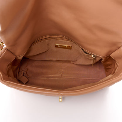 Chanel Lambskin Quilted Large Chanel 19 Flap Brown 4 of 11