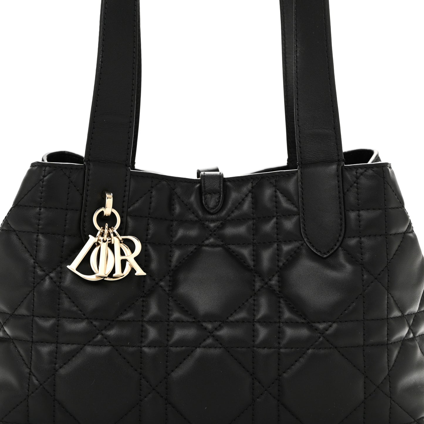 Calfskin Macrocannage Small Toujours Black