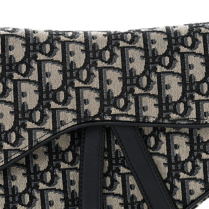 Christian Dior Oblique Saddle Bag Blue 8 of 12