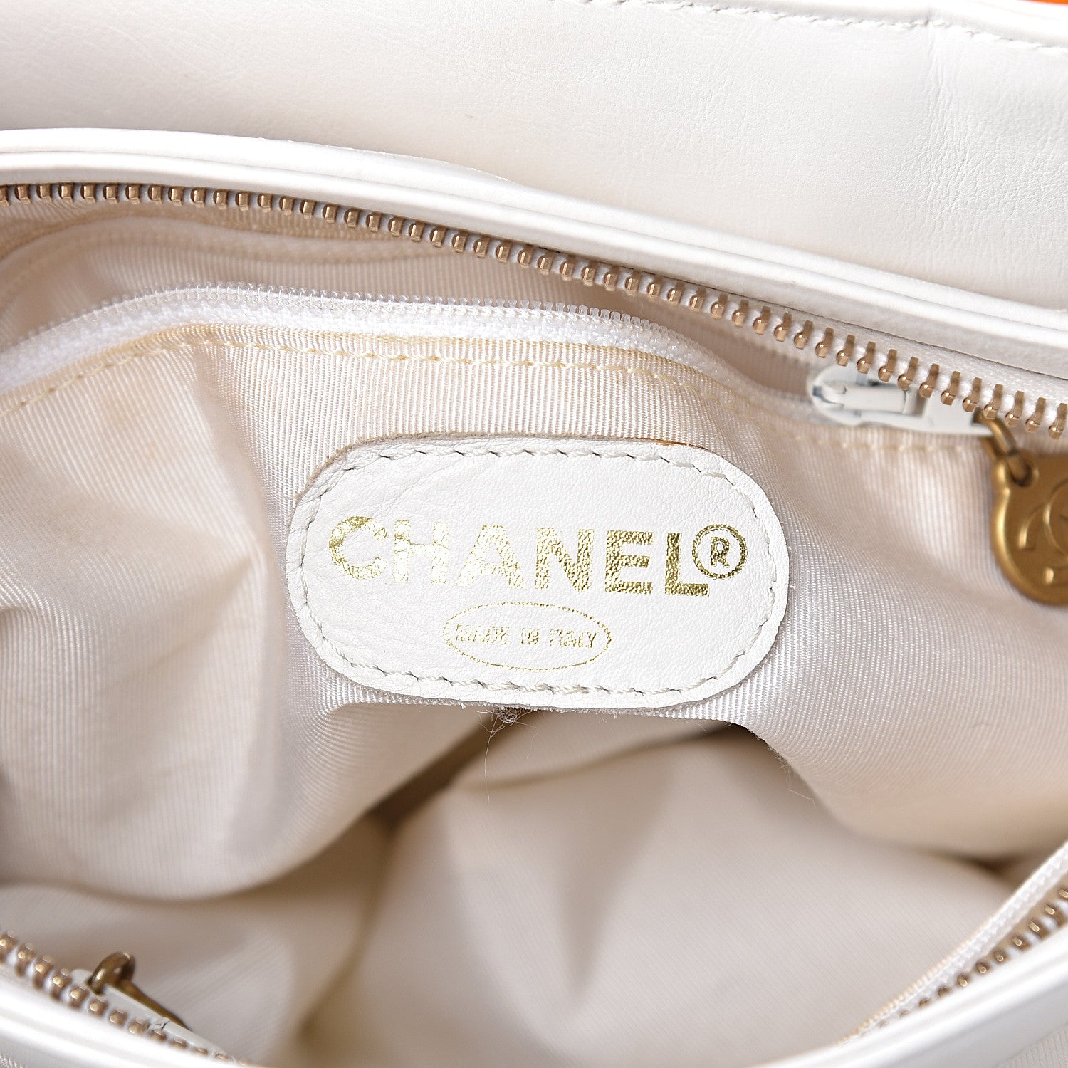 Chanel Lambskin CC Handle Tote White 6 of 11