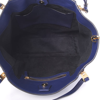 Tom Ford Grained Calfskin Sedgwick Medium Zipper Tote Cobalt 4 of 12