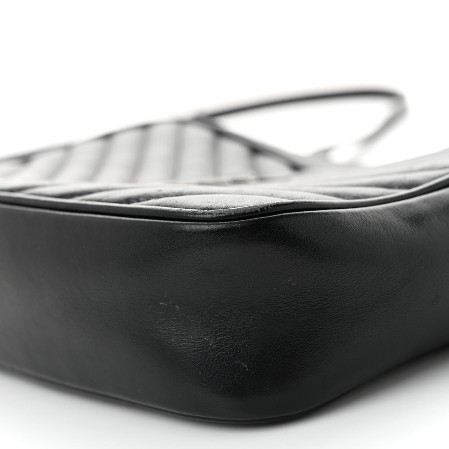 Calfskin Matelasse Monogram Lou Camera Bag Black
