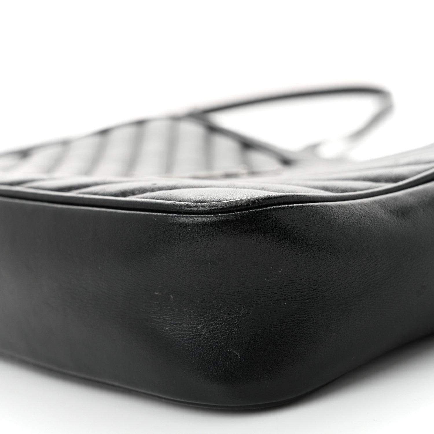 Saint Laurent Calfskin Matelasse Monogram Lou Camera Bag Black 10 of 12