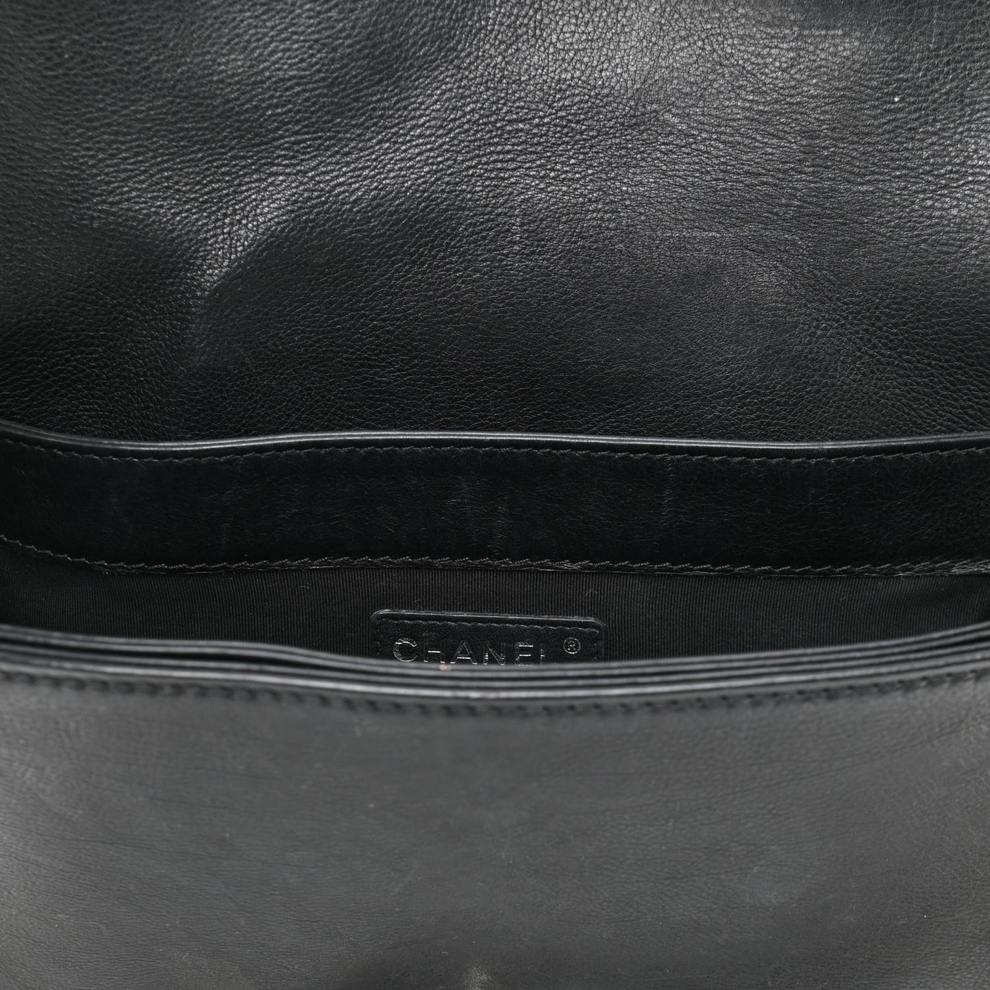 Calfskin Medium Boy Reverso Flap Black