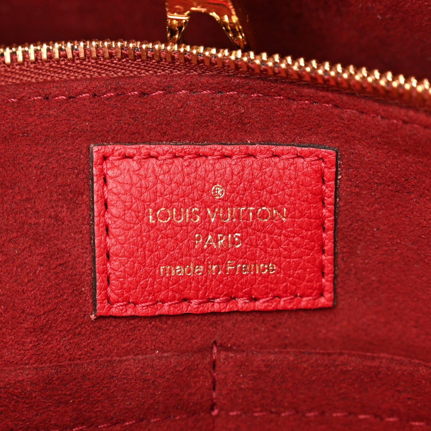 LOUIS VUITTON Calfskin Monogram Kimono Tote PM Cherry
