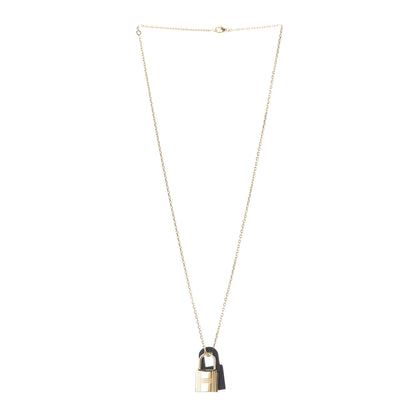 Hermes Swift Small O'Kelly Pendant Necklace Black 3 of 7
