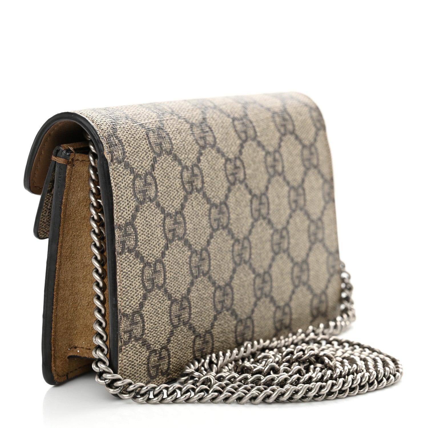 Gucci GG Supreme Monogram Super Mini Dionysus Shoulder Bag Taupe 3 of 11