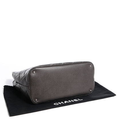 Chanel Caviar CC Timeless Soft Tote Dark Grey 4 of 7