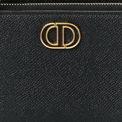 Christian Dior Grained Calfskin Caro Double Pouch Black 8 of 11
