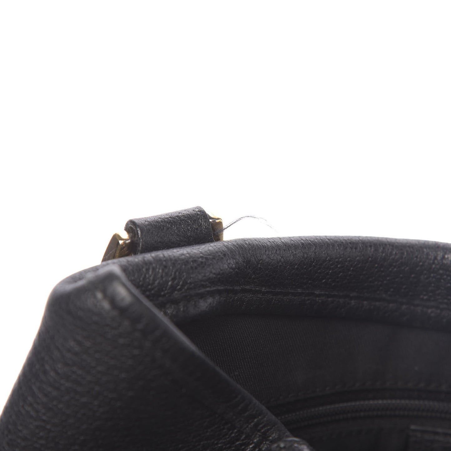 Calfskin Small D Ring Tote Black