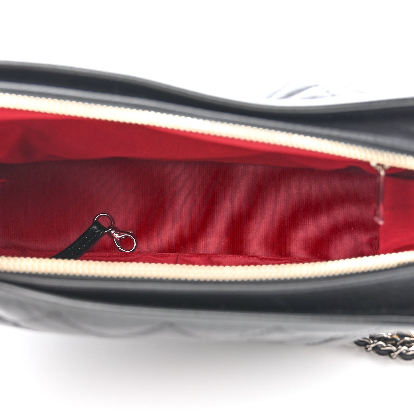 Aged Calfskin Quilted Medium Gabrielle Hobo Black