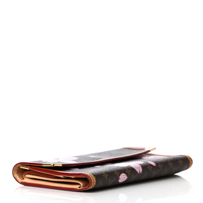 Louis Vuitton Monogram Cherry Blossom Porte Tresor International Wallet Brown 4 of 12