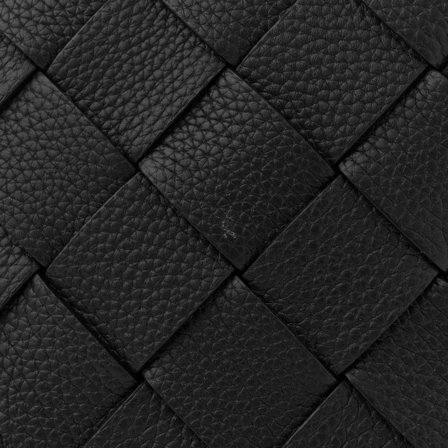 Bottega Veneta Grained Calfskin Intreccio Large Diago Crossbody Bag Black 11 of 11
