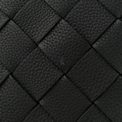 Bottega Veneta Grained Calfskin Intreccio Large Diago Crossbody Bag Black 11 of 11