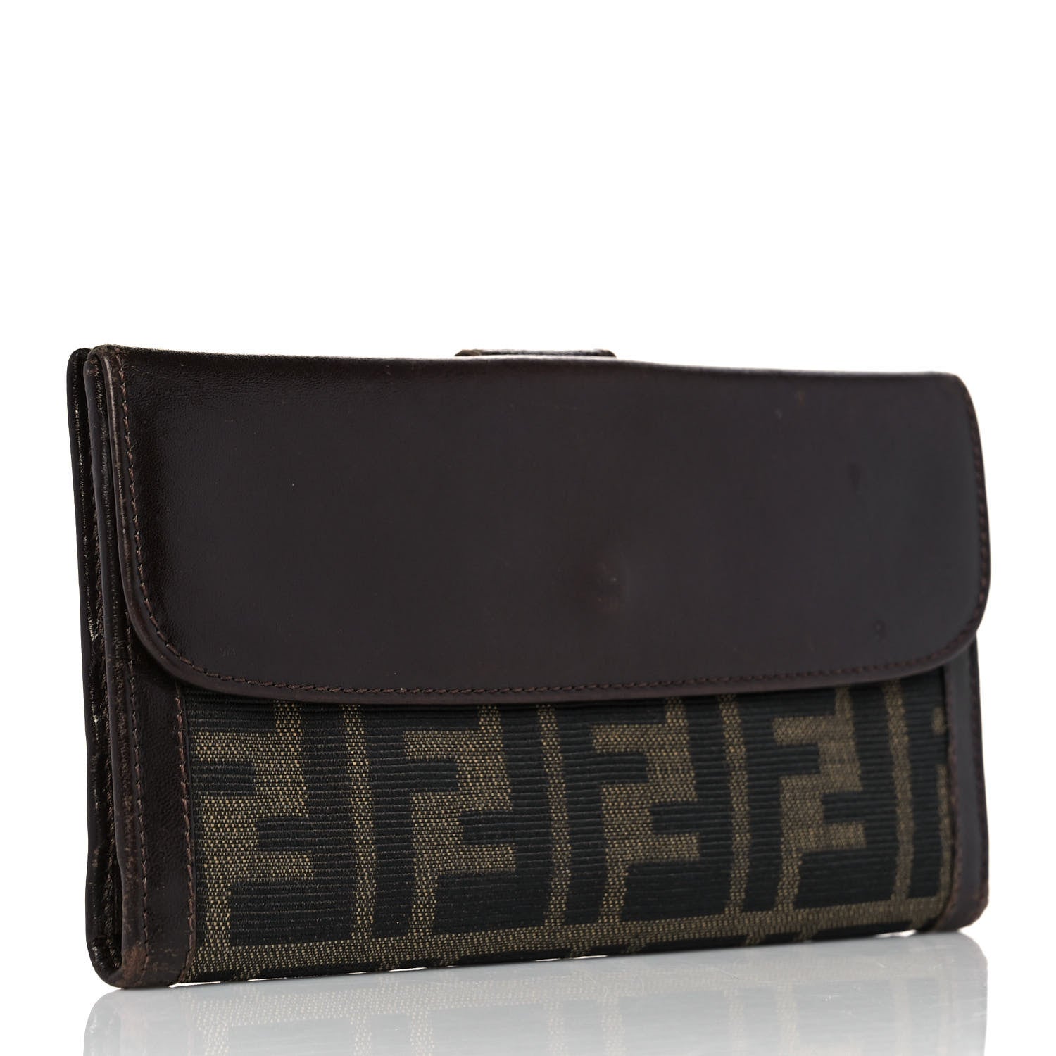 Fendi Zucca Continental Wallet Tobacco 3 of 10