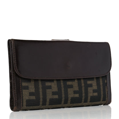 Fendi Zucca Continental Wallet Tobacco 3 of 10