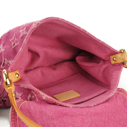 Louis Vuitton Monogram Denim Mini Pleaty Fuchsia 5 of 7
