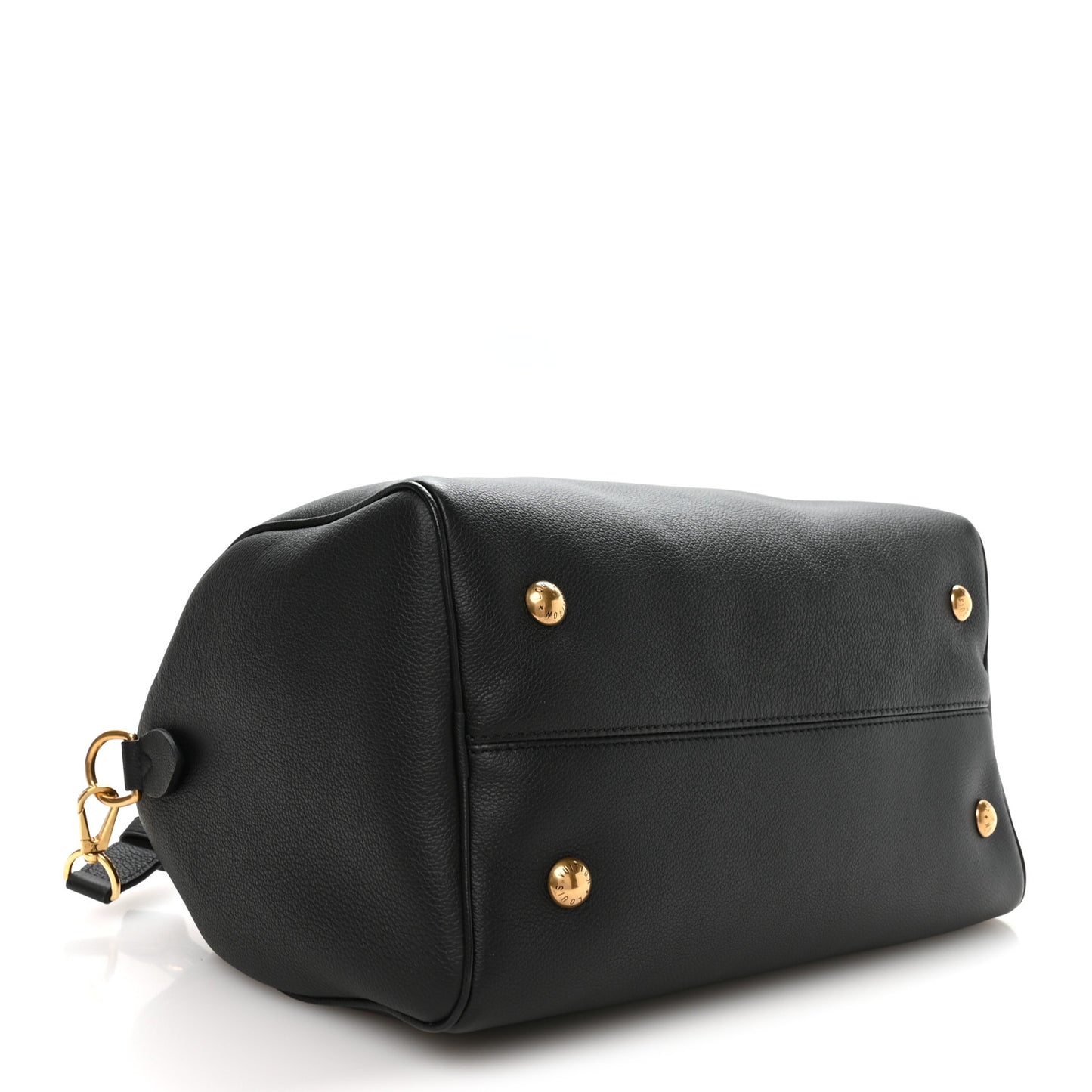 Grained Calfskin Low Key Speedy 30 Black