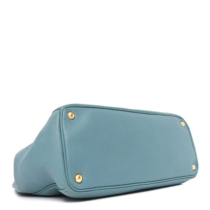 Prada Vitello Daino Tote  Marine 4 of 9