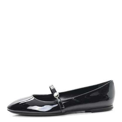 Louis Vuitton Patent Uniformes Ballerina Flat 38.5 Black 1 of 10
