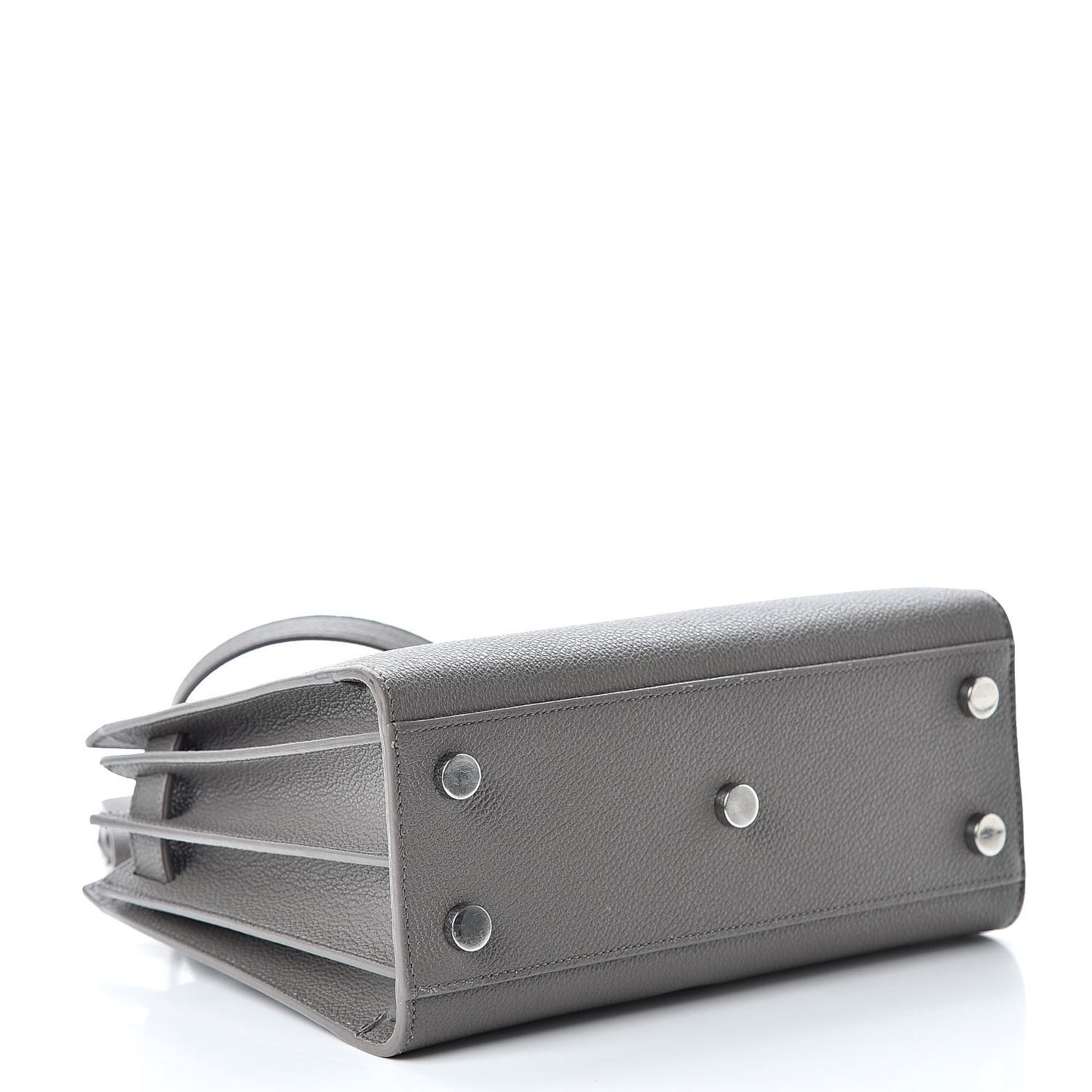 Grained Calfskin Nano Sac De Jour Fog