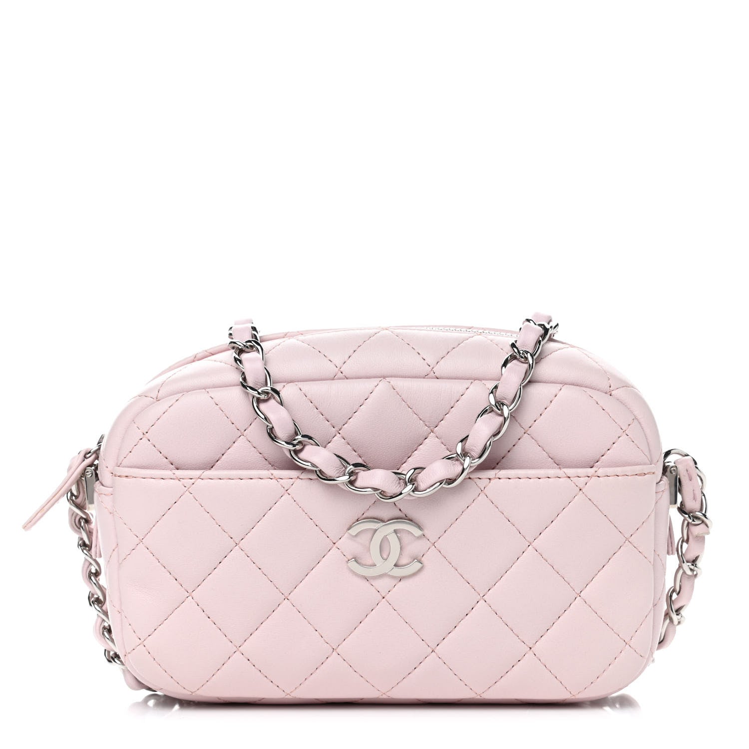 Chanel Lambskin Quilted Small Timeless Camera Case Light Pink 1 of 6