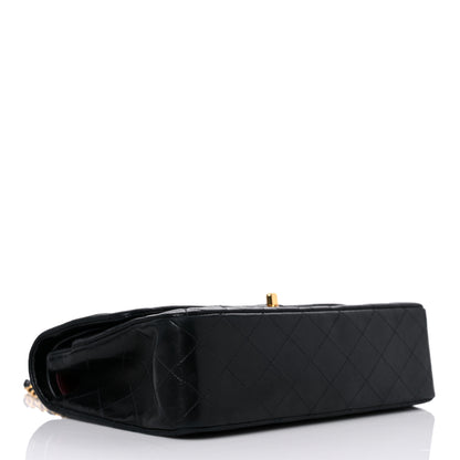 Chanel Lambskin Quilted Medium Double Flap Black 4 of 23