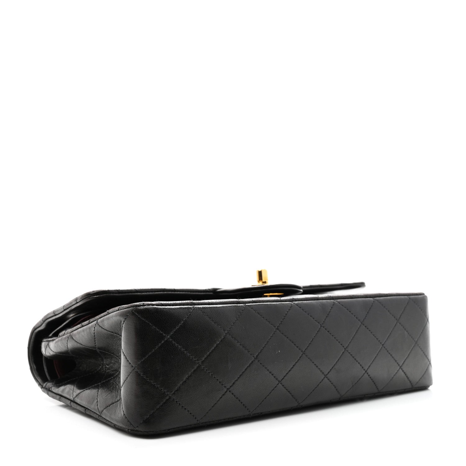 Chanel Lambskin Quilted Medium Double Flap Black 4 of 13