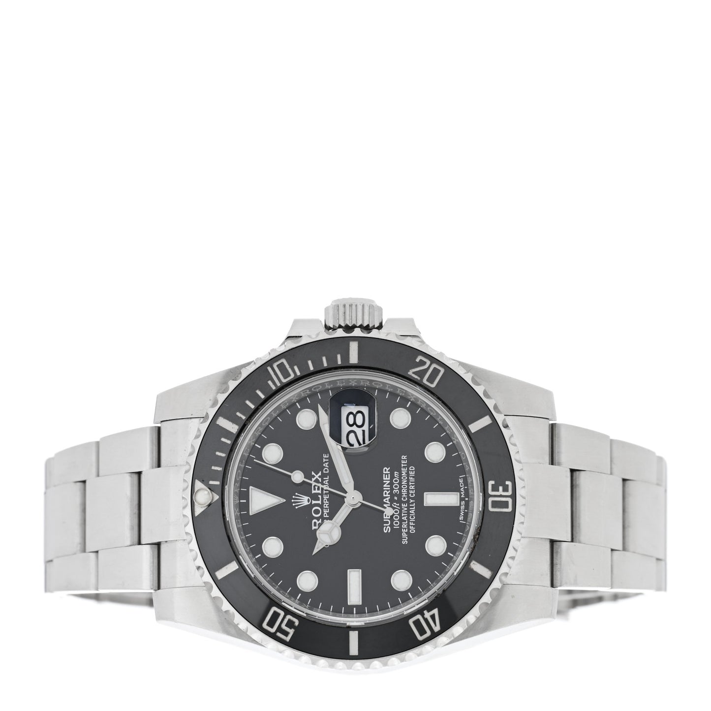 Stainless Steel 40mm Oyster Perpetual Submariner Date Watch Black 116610LN