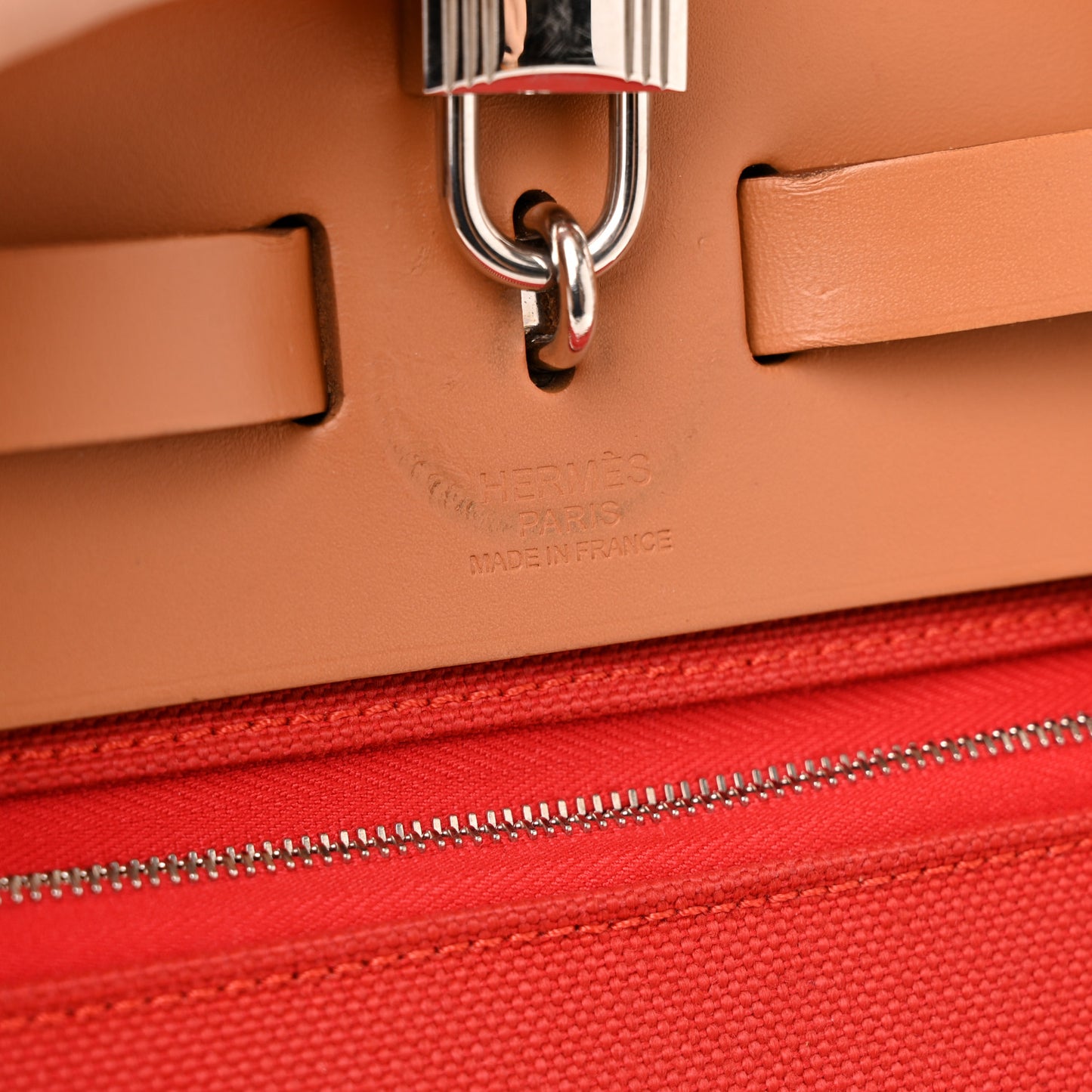 Military Vache Hunter Toile Herbag Zip 31 PM Rouge Tomate Natural