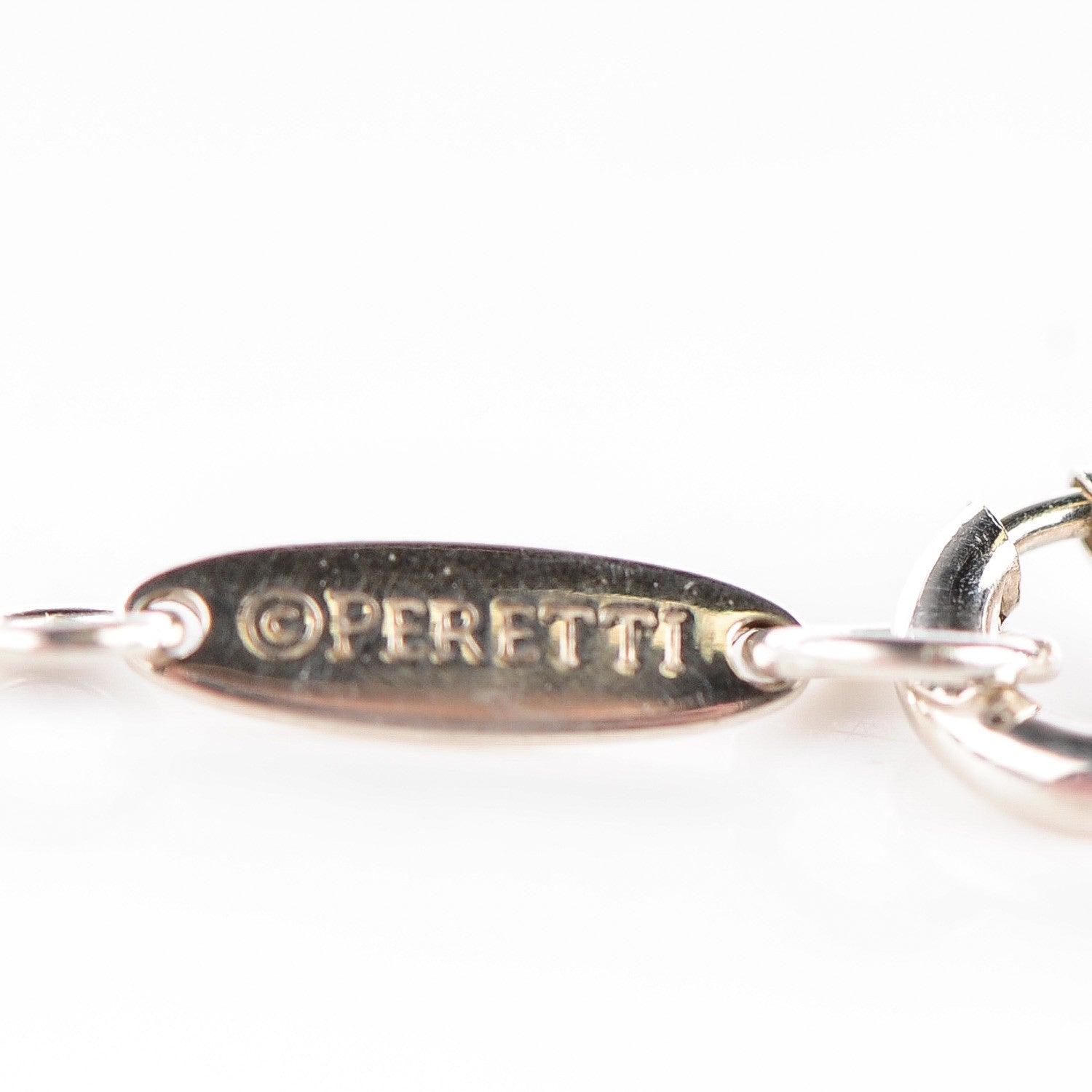 Tiffany Sterling Silver Diamond .05ct Elsa Peretti Diamonds by the Yard Pendant Necklace 6 of 10