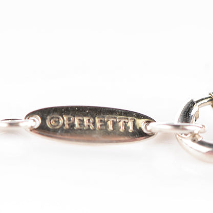 Tiffany Sterling Silver Diamond .05ct Elsa Peretti Diamonds by the Yard Pendant Necklace 6 of 10