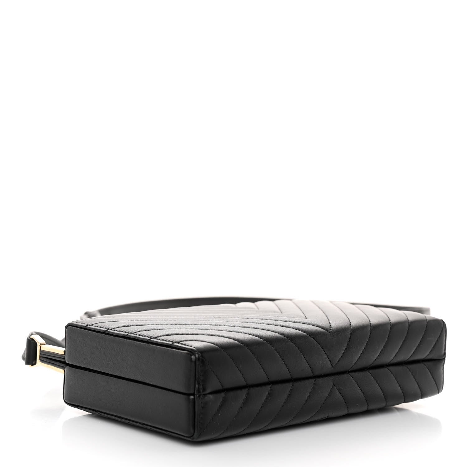 Chanel Lambskin Chevron Reissue Quilted Clutch Bag Black 4 of 10