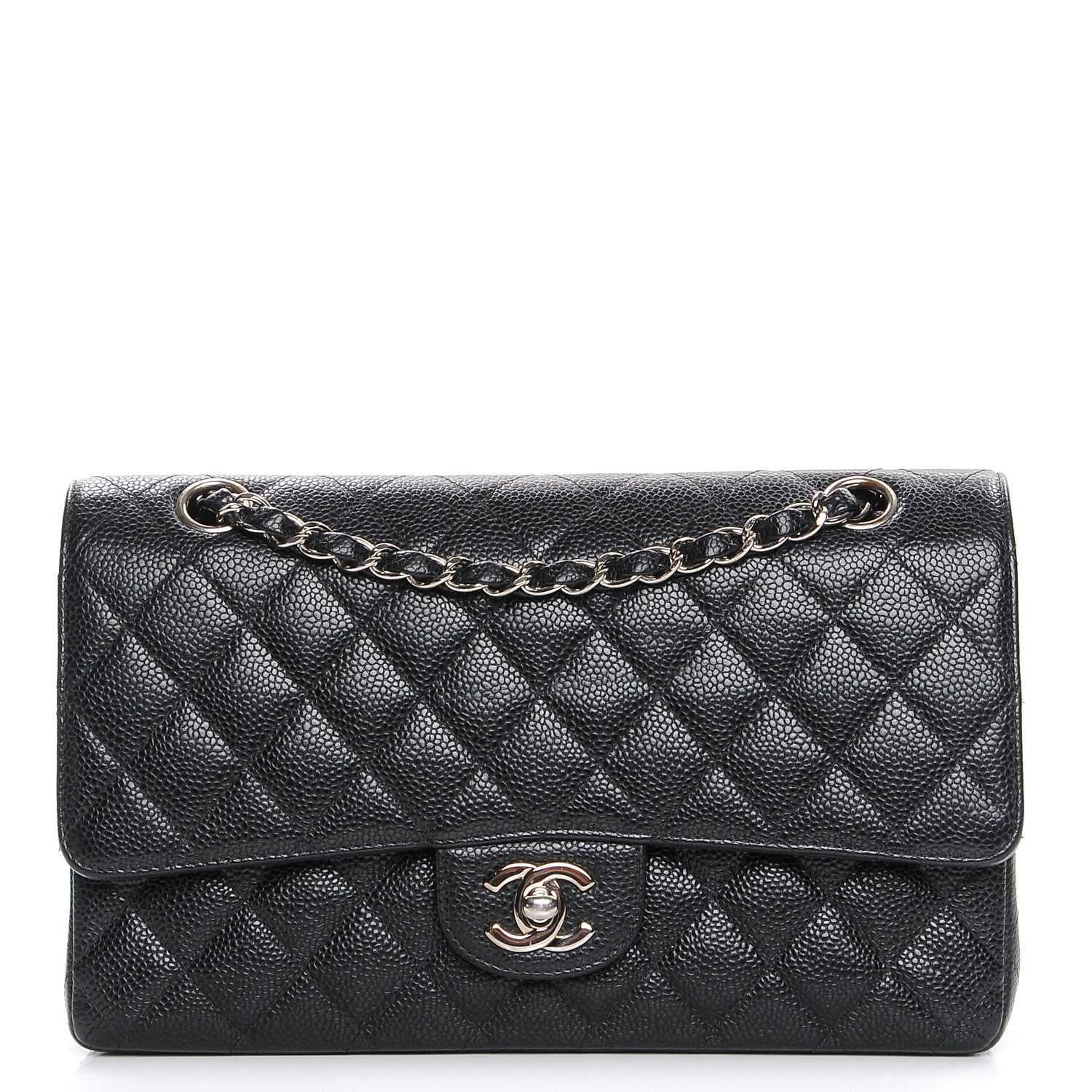 Chanel Caviar Quilted Medium Double Flap Black 1 of 9