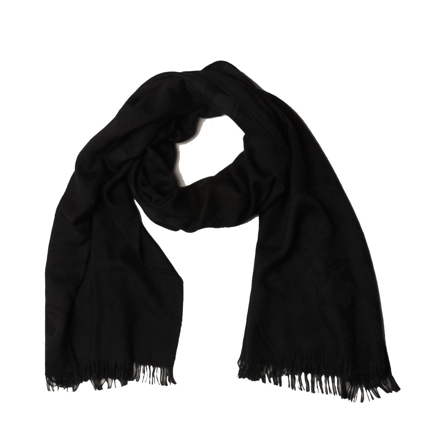 Cashmere Silk New Libris Stole Black