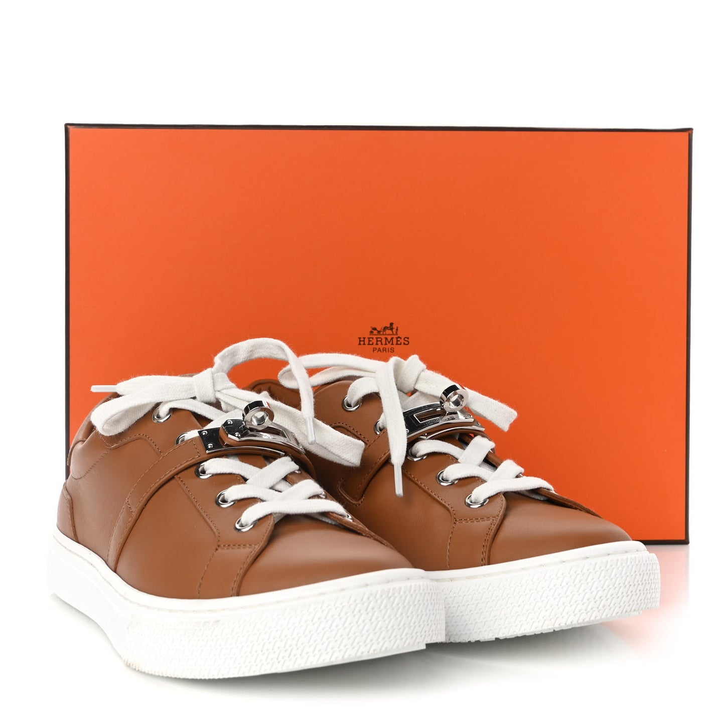 Calfskin Day Sneakers 36 Naturel
