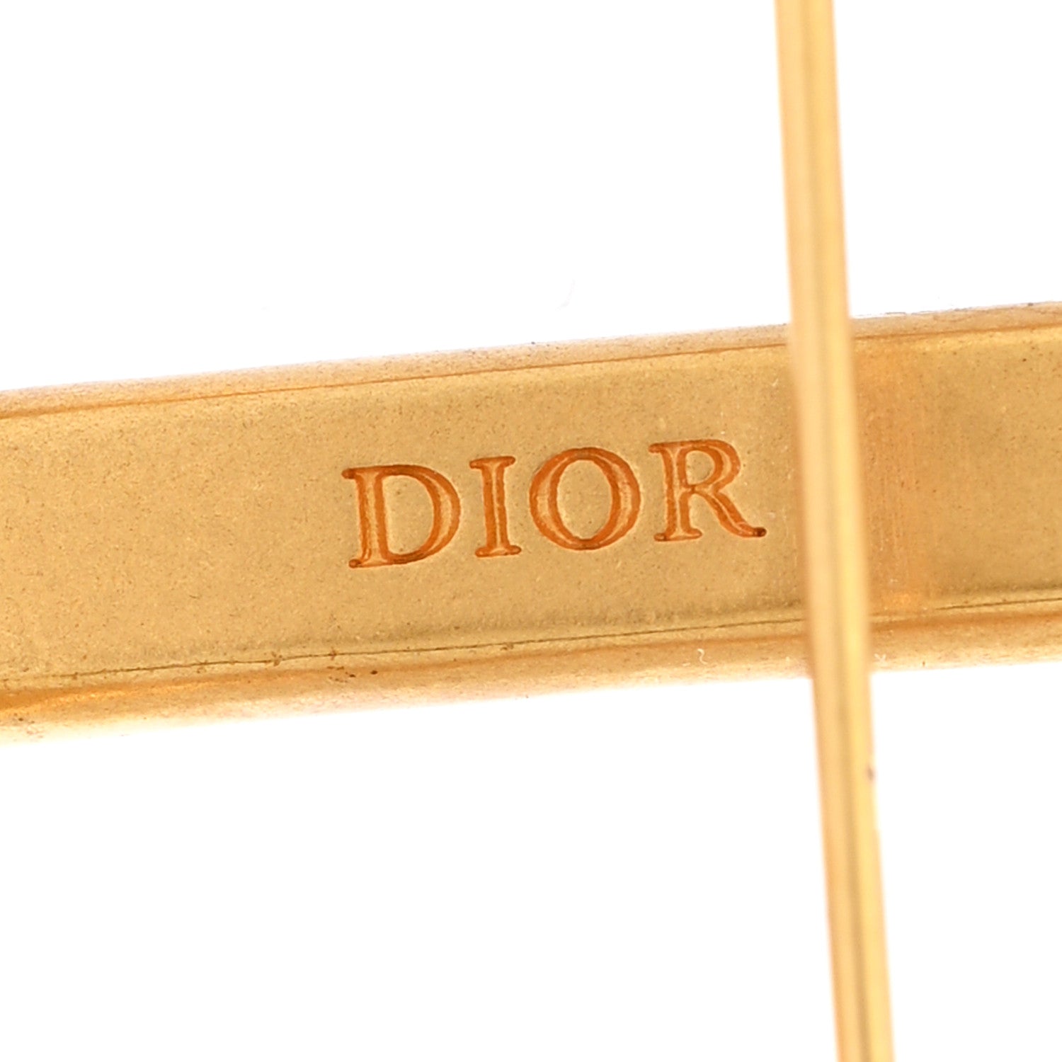 Christian Dior Pearl CD Logo Brooch Gold 3 of 4