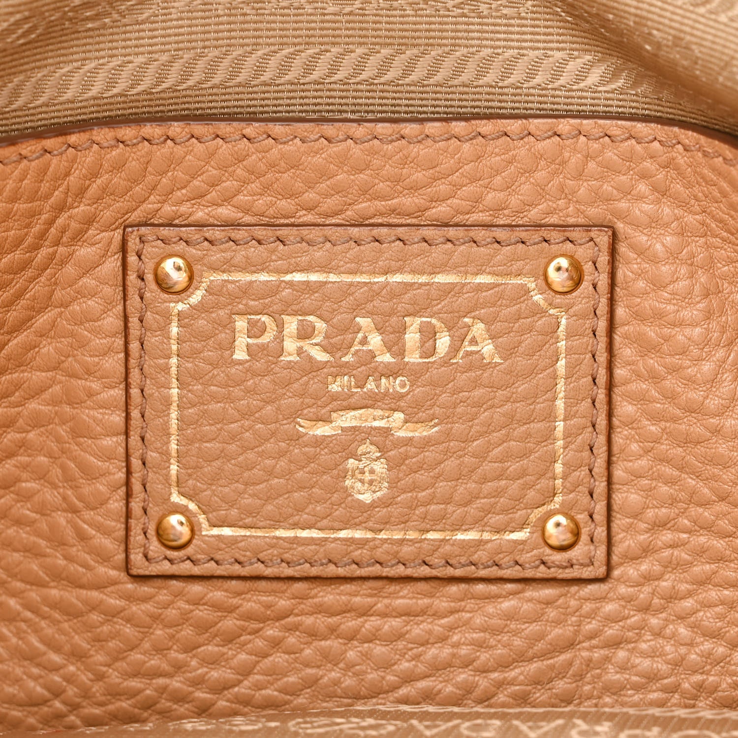 Prada Vitello Daino Side Zip Tote Naturale 6 of 21