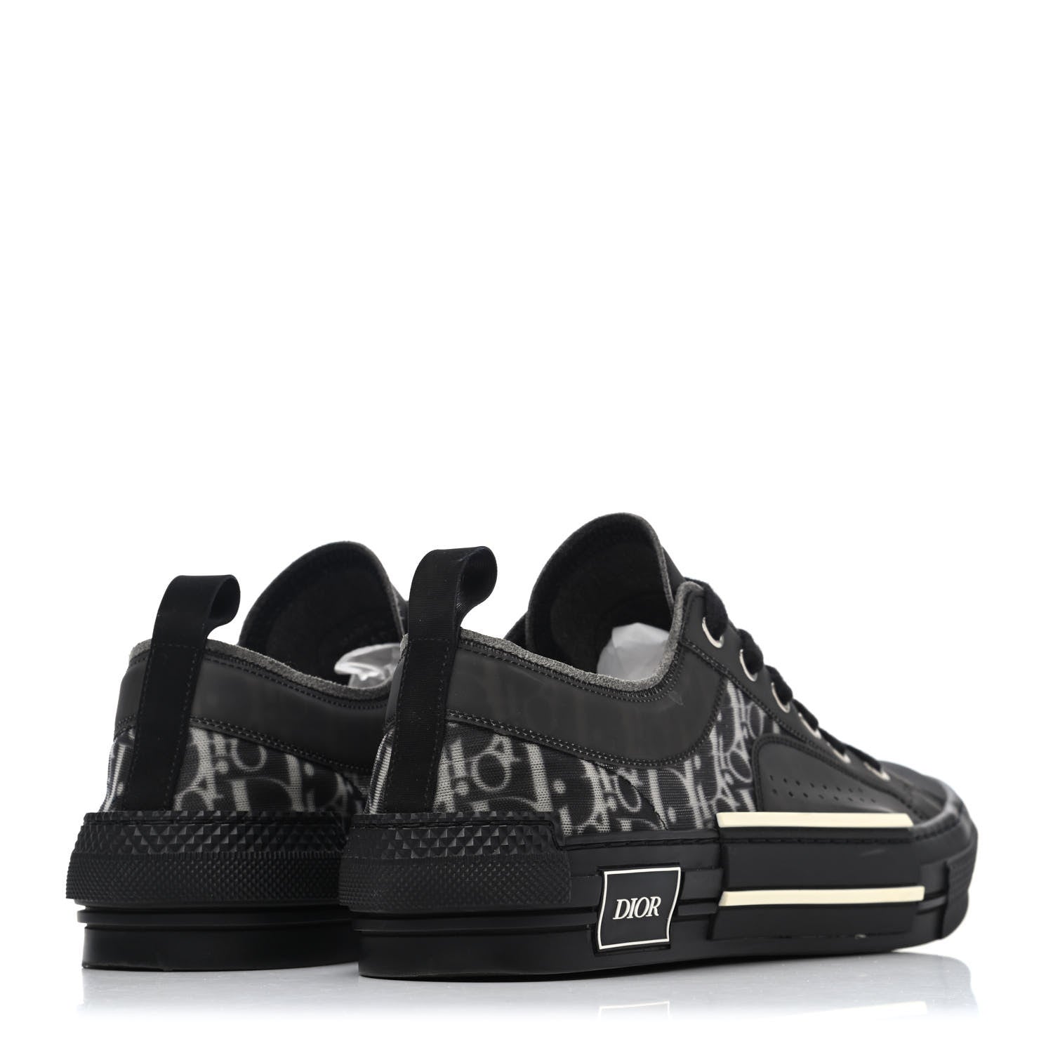 Christian Dior Technical Canvas Oblique Mens B23 Low Top Sneaker 43 Black 3 of 4